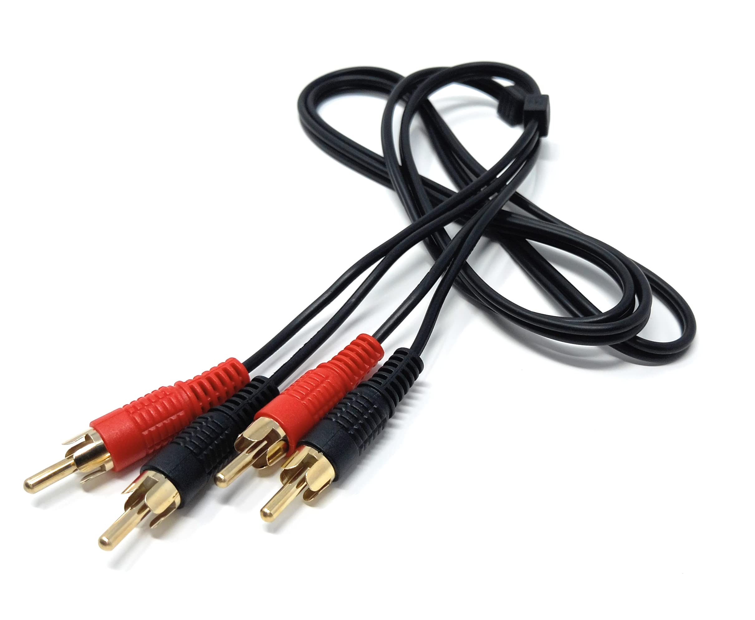 DRUT RCA to RCA Phono Twin Jack to Jack Stereo Audio Cable Lead Cord Compatible With CD/DVD/Amplifier/Hifi/DJ Mixer/Turntable