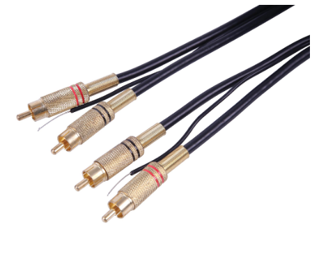 RCA to RCA With Ground Wire Phono Stereo Cable Lead