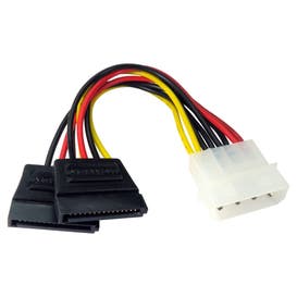 Molex to Two SATA Power Splitter Cable