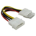 Molex to Two Molex Power Splitter Cable 0.2m