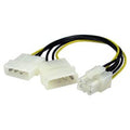 6 Pin EPS Power Cable 2 x Molex 4 Pin Connectors