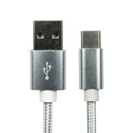 USB 2.0 A Male to Type-C Braided Cable (Various Lengths)