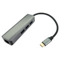 USB Type-C Gigabit Lan with 3 Port Type A Hub
