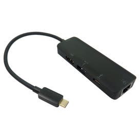15cm Leaded USB Type-C to HDMI, USB & Gigabit Adapter with PD Function