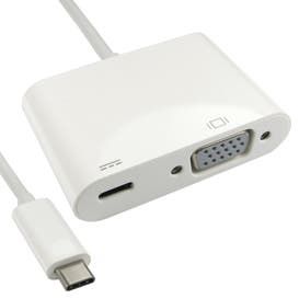 15cm Leaded USB Type-C to VGA Adapter with PD Function